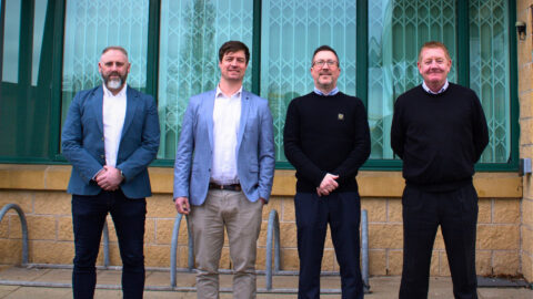 NEW ERA: A management buyout has been completed at Wakefield-based Henley Construction Management Group. Pictured from left are  Projects Director Jim Wenham, Managing Director of Restoration Tom Cardoe, Operations Director Jon Henley and Construction Director Dave Cawley.