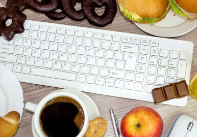 food we eat during work, concept bed habit