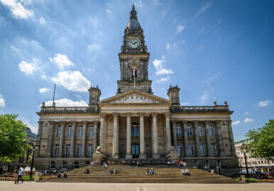 Bolton town centre images. Bolton Town Hall, Victoria Square and Le Mans Crescent. Picture by Paul Heyes, Thursday June 23, 2023.