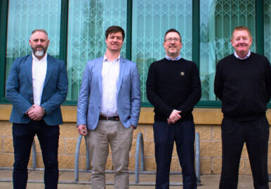 NEW ERA: A management buyout has been completed at Wakefield-based Henley Construction Management Group. Pictured from left are  Projects Director Jim Wenham, Managing Director of Restoration Tom Cardoe, Operations Director Jon Henley and Construction Director Dave Cawley.